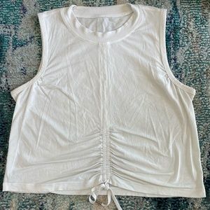 White lululemon athletic top